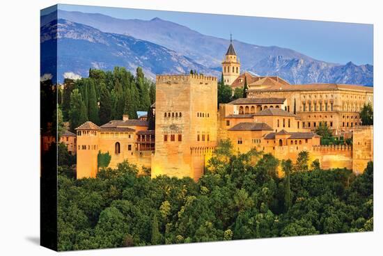 Alhambra Palace Granada Spain-null-Stretched Canvas