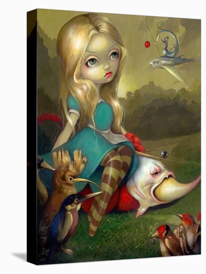 Alice and the Bosch Birds-Jasmine Becket-Griffith-Stretched Canvas