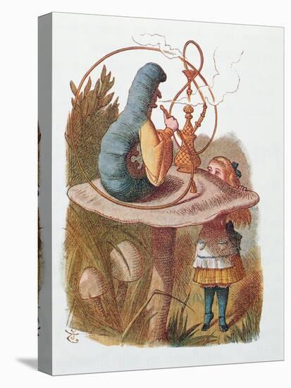 Alice and the Caterpillar, Illustration from 'Alice in Wonderland' by Lewis Carroll-John Tenniel-Premier Image Canvas