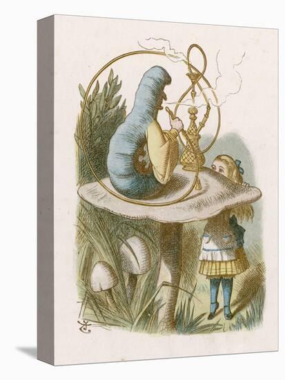 Alice and the Caterpillar-John Tenniel-Premier Image Canvas
