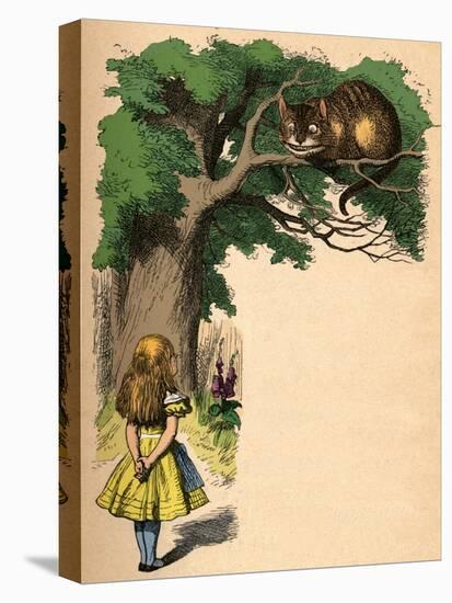 'Alice and the Cheshire Cat', 1889-John Tenniel-Premier Image Canvas