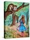 'Alice and the Cheshire Cat', c1910-John Tenniel-Premier Image Canvas
