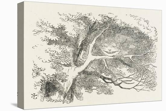 Alice and the Cheshire Cat the Cheshire Cat Fades Away-John Tenniel-Premier Image Canvas