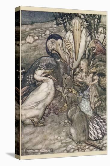 Alice and the Dodo-Arthur Rackham-Premier Image Canvas