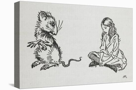 Alice and the Mouse-Arthur Rackham-Premier Image Canvas