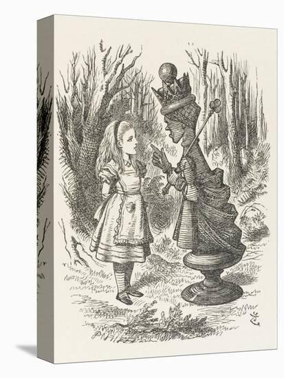 Alice and the Red Queen-John Tenniel-Premier Image Canvas