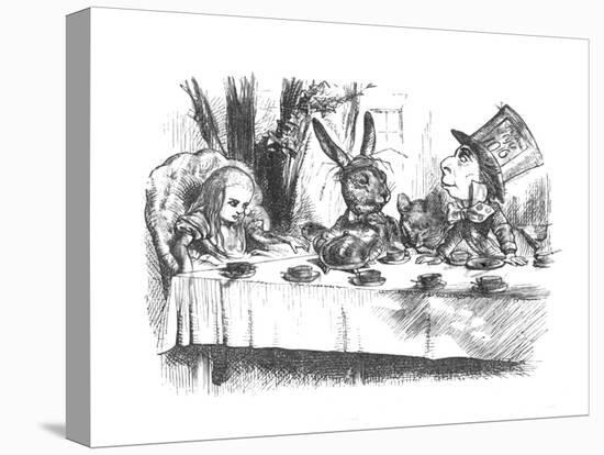 'Alice at the Mad Hatter's tea party', 1889-John Tenniel-Premier Image Canvas