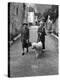 Alice B. Toklas and Author Gertrude Stein, Walking Poodle "Basket" During Liberation from Germans-Carl Mydans-Premier Image Canvas