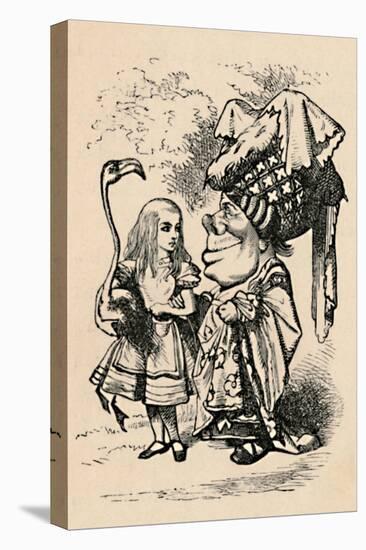 'Alice carrying the stork, and talking to the Duchess', 1889-John Tenniel-Premier Image Canvas