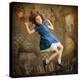 Alice falling down the Rabbit Hole-egal-Premier Image Canvas