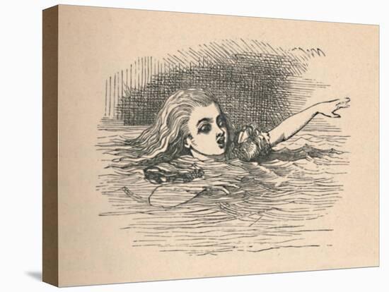 'Alice in a sea of tears', 1889-John Tenniel-Premier Image Canvas