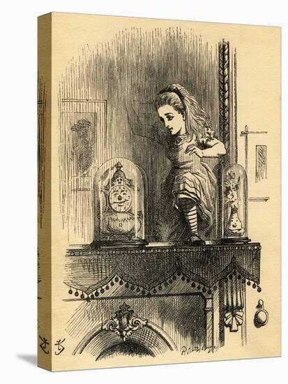 Alice in the Looking Glass House, Illustration from 'Through the Looking Glass' by Lewis Carroll…-John Tenniel-Premier Image Canvas