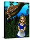 Alice in Wonderland :  Alice and the Cheshire Cat-Jasmine Becket-Griffith-Stretched Canvas
