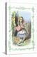 Alice in Wonderland: Alice and the Pig-Baby-John Tenniel-Stretched Canvas