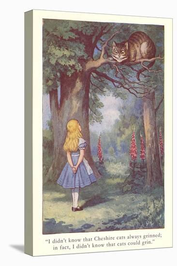 Alice in Wonderland, Cheshire Cat-null-Stretched Canvas