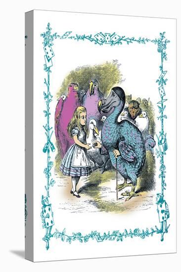 Alice in Wonderland: Dodo Gives Alice a Thimble-John Tenniel-Stretched Canvas