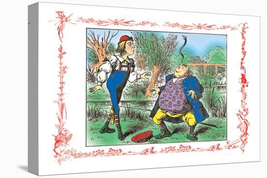 Alice in Wonderland: Father William Balances an Eel-John Tenniel-Stretched Canvas