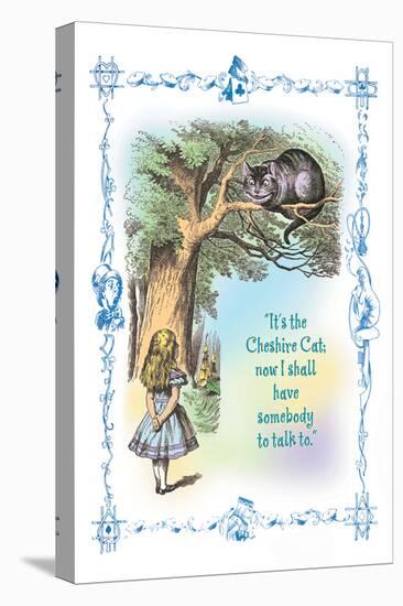 Alice in Wonderland: It's the Cheshire Cat-John Tenniel-Stretched Canvas