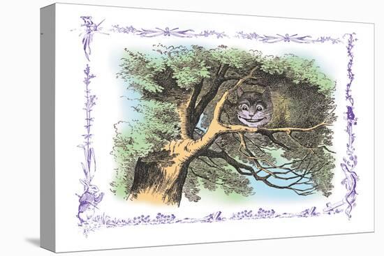 Alice in Wonderland: The Cheshire Cat-John Tenniel-Stretched Canvas