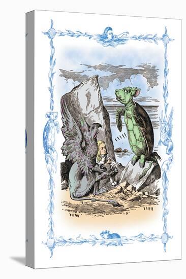 Alice in Wonderland: The Mock Turtle's Story-John Tenniel-Stretched Canvas