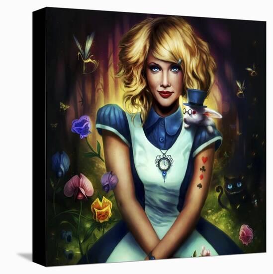 Alice in Wonderland-JoJoesArt-Premier Image Canvas