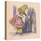 'Alice looking at a small door behind a curtain', 1889-John Tenniel-Premier Image Canvas
