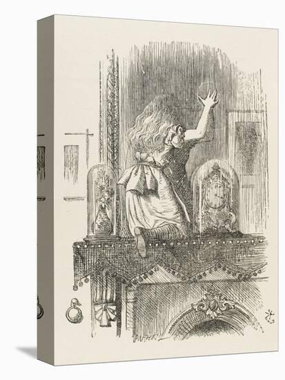 Alice Looking Through the Looking Glass 1 of 2: This Side-John Tenniel-Premier Image Canvas