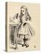 Alice Peering at the Drink Me Bottle, from 'Alice's Adventures in Wonderland' by Lewis Carroll,…-John Tenniel-Premier Image Canvas