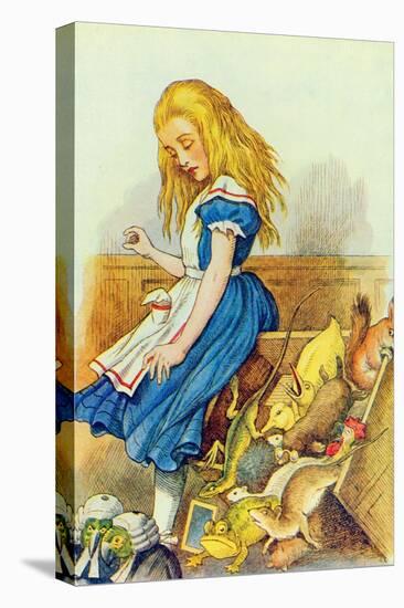 Alice Upsets the Jury-Box, Illustration from Alice in Wonderland by Lewis Carroll-John Tenniel-Premier Image Canvas