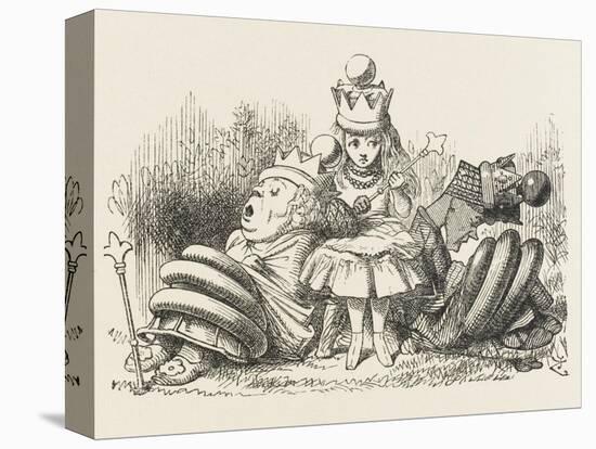 Alice with the Sleeping Queens-John Tenniel-Premier Image Canvas