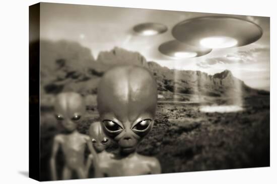 Alien Contact In the 1940s, Artwork-Detlev Van Ravenswaay-Premier Image Canvas