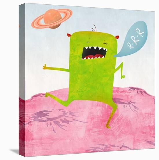 Alien Friend Number 1-Skip Teller-Stretched Canvas