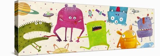 Alien Friends-Skip Teller-Stretched Canvas