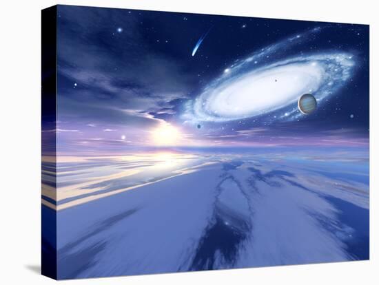 Alien Night Sky-Detlev Van Ravenswaay-Premier Image Canvas