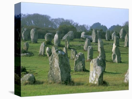 Alignments of Megalithic Standing Stones, Carnac, Morbihan, Brittany, France, Europe-J P De Manne-Premier Image Canvas