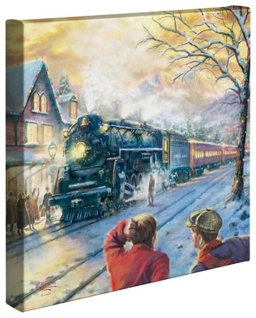 All Aboard For Christmas Gallery Wrapped Canvas By Thomas Kinkade Art Com