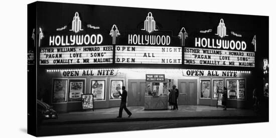 All Night Cinema in Hollywood-Kurt Hutton-Stretched Canvas
