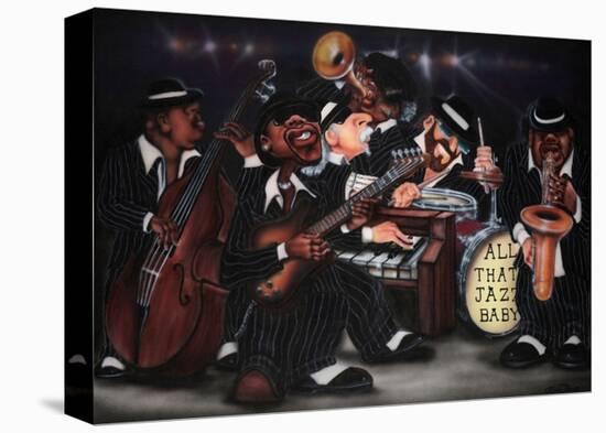 All That Jazz, Baby!-Leonard Jones-Stretched Canvas