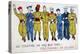 All Together, We Will Beat Them!, 2nd World War Postcard, C1941-1944-Jean Loup-Premier Image Canvas