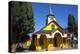 All Wood Church in the Fishing Village of Quemchi, Island of Chiloe, Chile-Peter Groenendijk-Premier Image Canvas