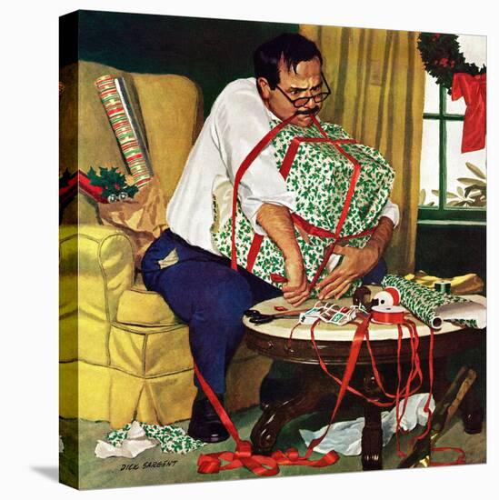 "All Wrapped Up in Christmas", December 19, 1959-Richard Sargent-Premier Image Canvas