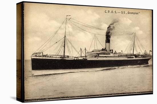 Allan Line, C.P.O.S, S.S. Grampian, Dampfschiff-null-Premier Image Canvas