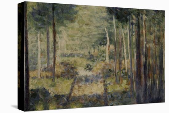 Allée en forêt, Barbizon-Georges Seurat-Premier Image Canvas