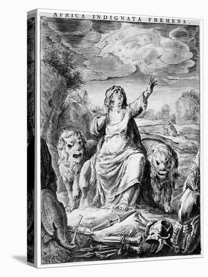 Allegorical View of Africa, Early 17th Century-Cornelis de Visscher-Premier Image Canvas