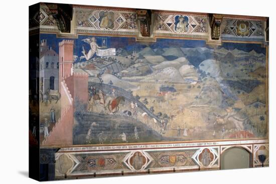 Allegory of Good and Bad Government: the Effects of Good Government in the Countryside-Ambrogio Lorenzetti-Premier Image Canvas