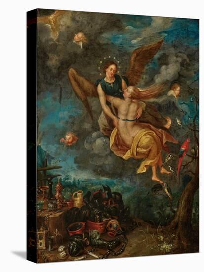 Allegory of the Elements Fire and Air, 17Th Century (Oil on Copper)-Jan the Younger Brueghel-Premier Image Canvas
