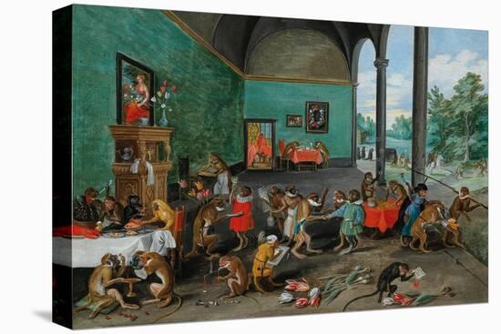 Allegory of Tulip Mania, Middle of 17Th C. (Oil on Wood)-Jan the Younger Brueghel-Premier Image Canvas