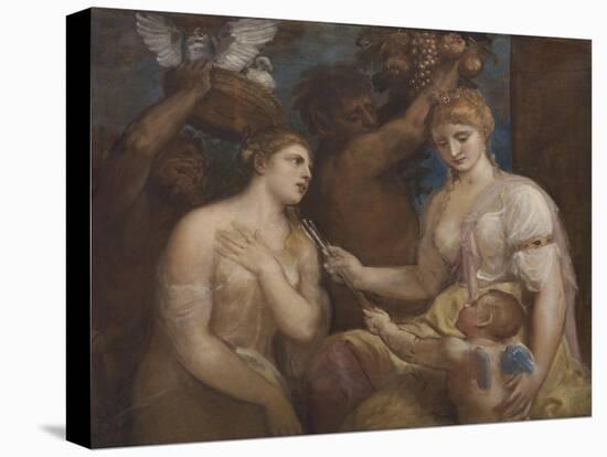 Allegory of Venus and Cupid, C.1600-Titian (Tiziano Vecelli)-Premier Image Canvas