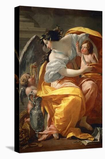 Allegory of Wealth. Between 1630 and 1635-Simon Vouet-Premier Image Canvas