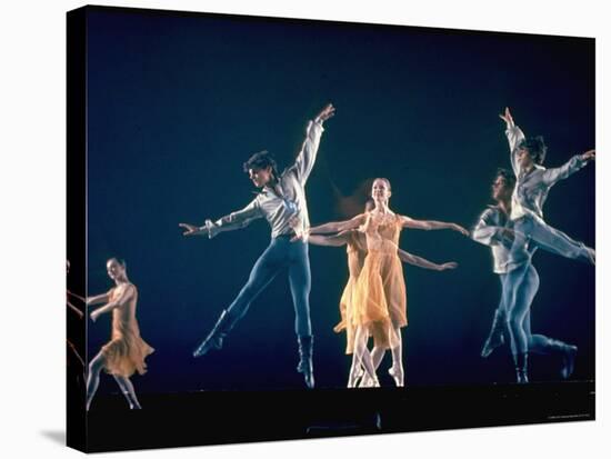 Allegra Kent and John Clifford in New York City Ballet Production of Dances at a Gathering-Gjon Mili-Premier Image Canvas